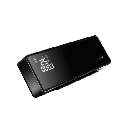 Concept QH4001 - Calefactor eléctrico 1000/2000W IP22 negro + mando a distancia