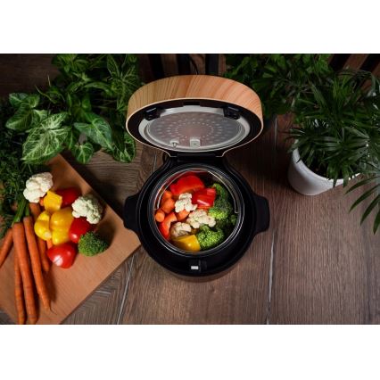 Concept RE4040 - Arrocera digital 2 en 1 450W/230V 2 l negro/acabado en madera