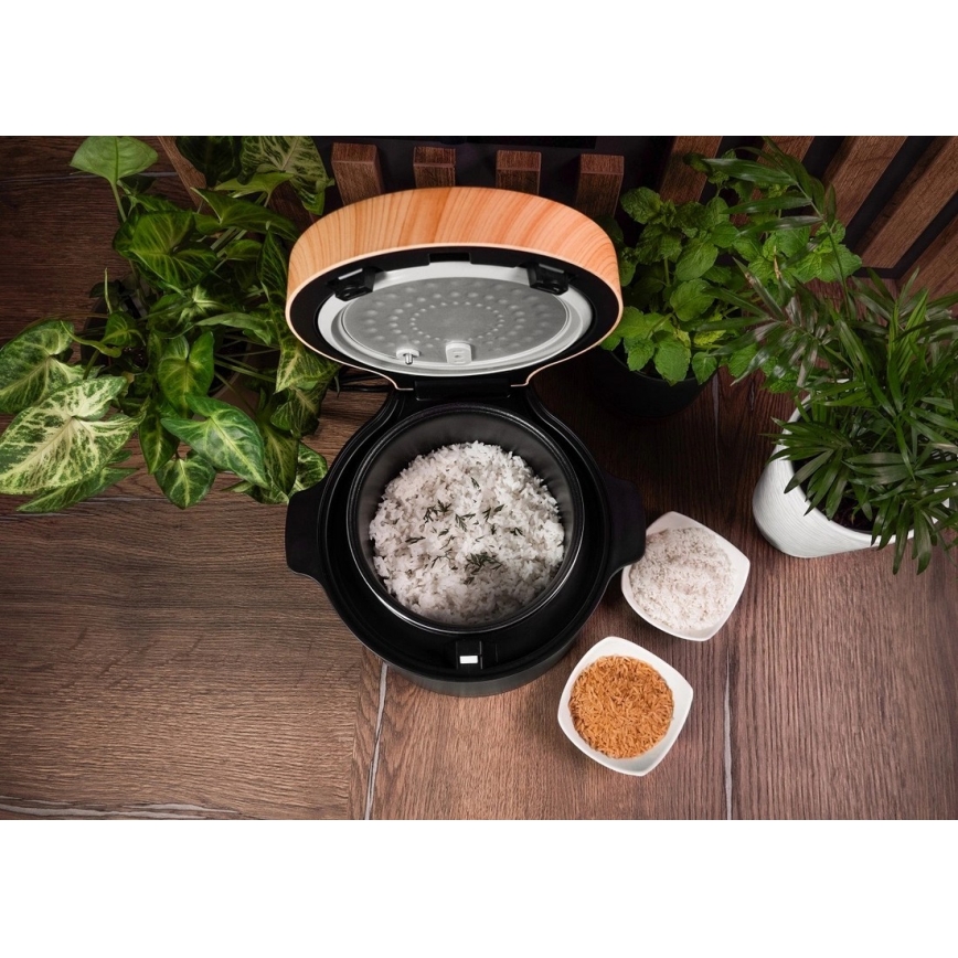 Concept RE4040 - Arrocera digital 2 en 1 450W/230V 2 l negro/acabado en madera
