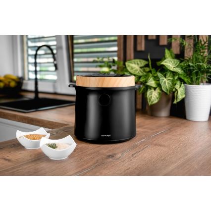 Concept RE4040 - Arrocera digital 2 en 1 450W/230V 2 l negro/acabado en madera