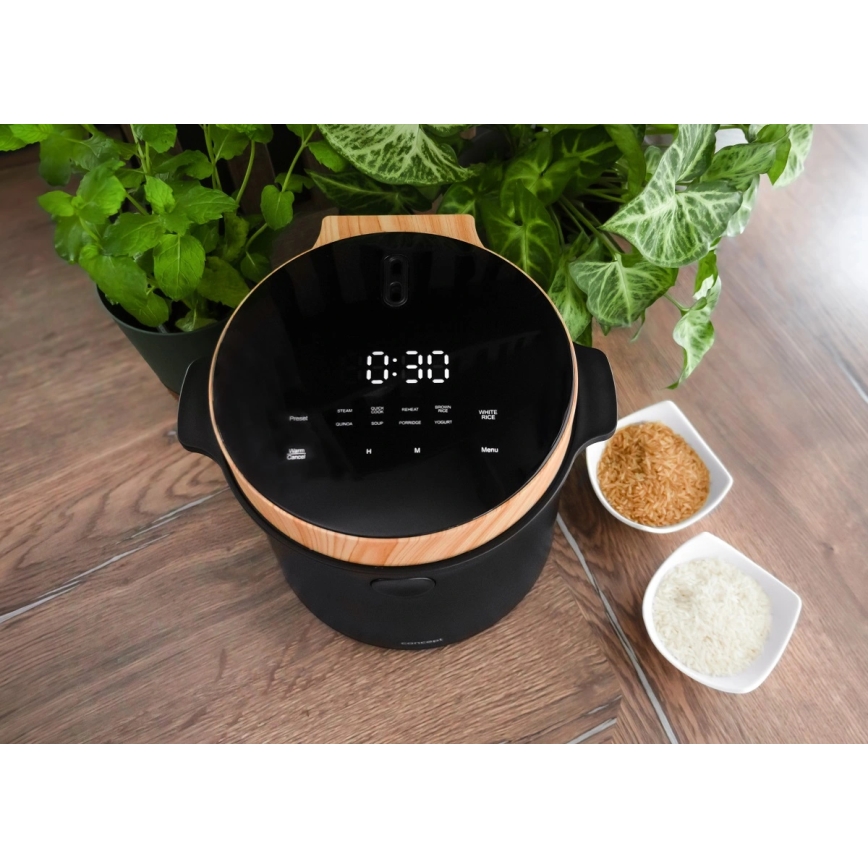 Concept RE4040 - Arrocera digital 2 en 1 450W/230V 2 l negro/acabado en madera