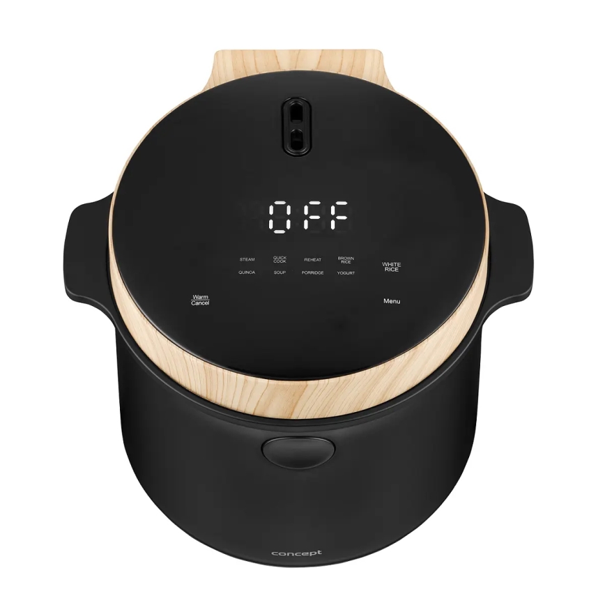 Concept RE4040 - Arrocera digital 2 en 1 450W/230V 2 l negro/acabado en madera