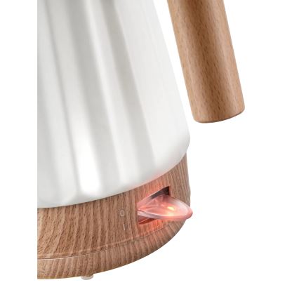 Concept RK0090 - Hervidor eléctrico 1,5 l 1500W/230V blanco/efecto madera/cerámica