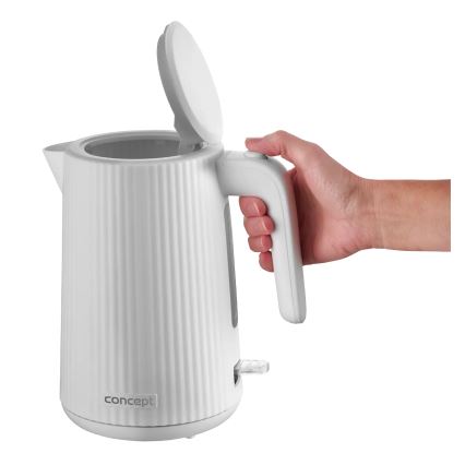 Concept RK2390 - Hervidor eléctrico 1,7 l 2200W/230V blanco
