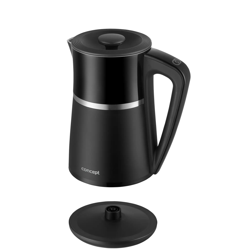 Concept RK3100 - Hervidor eléctrico con control de temperatura 1,7 l 2200W/230V negro