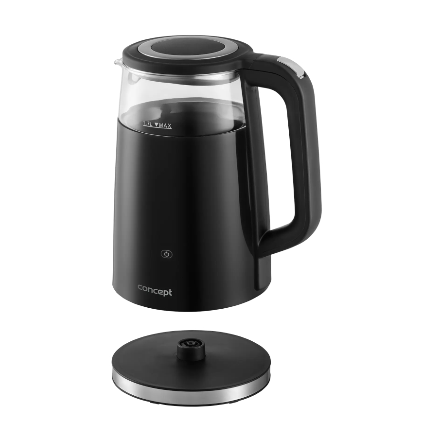 Concept RK4100 - Hervidor con control de temperatura 1,7 l 2200W/230V negro