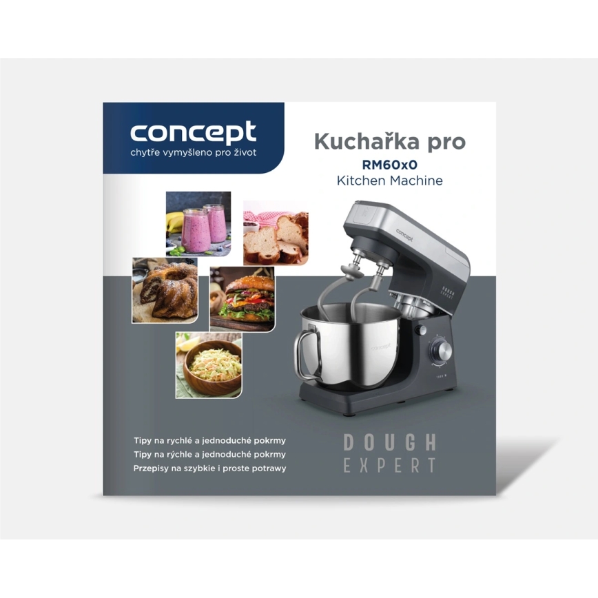 Concept RM6000 - Robot planetario de cocina DOUGH EXPERT 1900W/230V antracita/acero inoxidable