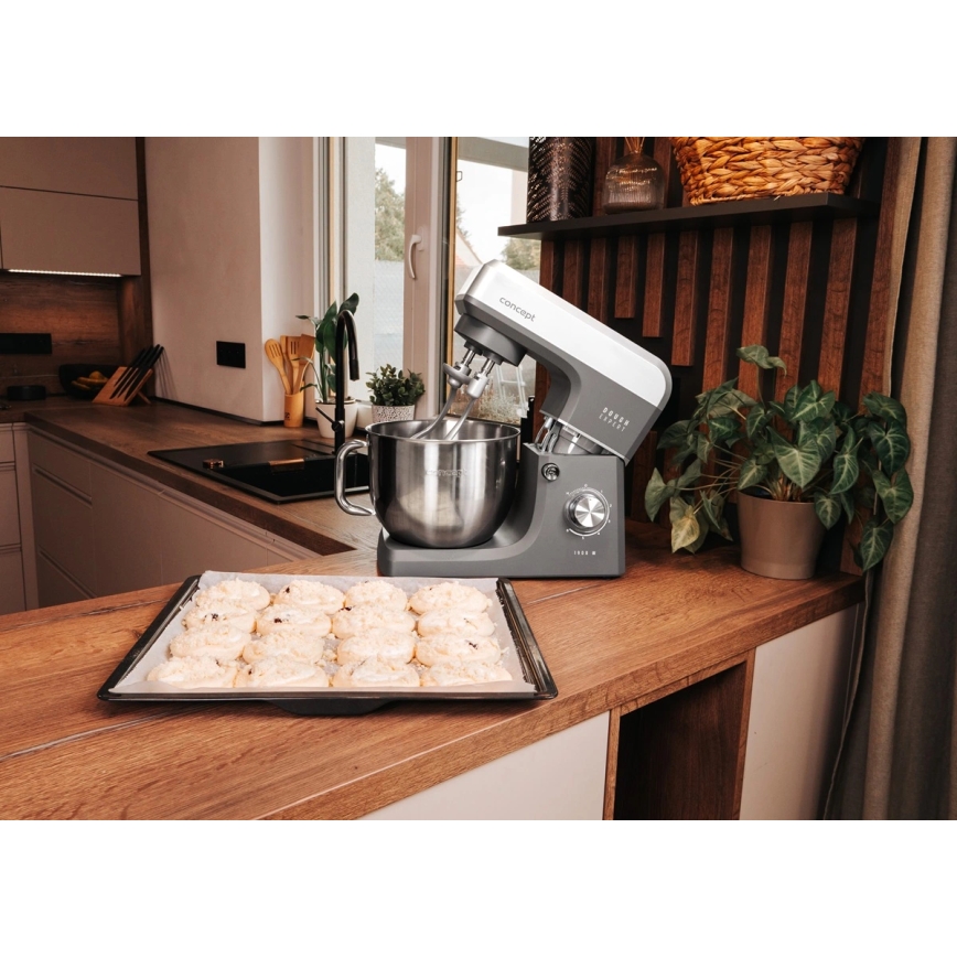 Concept RM6010 - Robot de cocina planetario DOUGH EXPERT 1900W/230V antracita/acero inoxidable