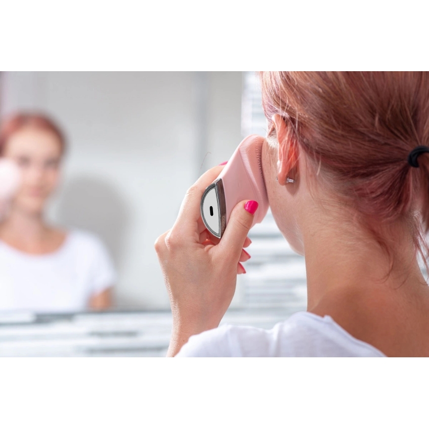 Concept SK9102 - Cepillo limpiador facial SONIVIBE 2W/5V 250 mAh IPX7 rosa