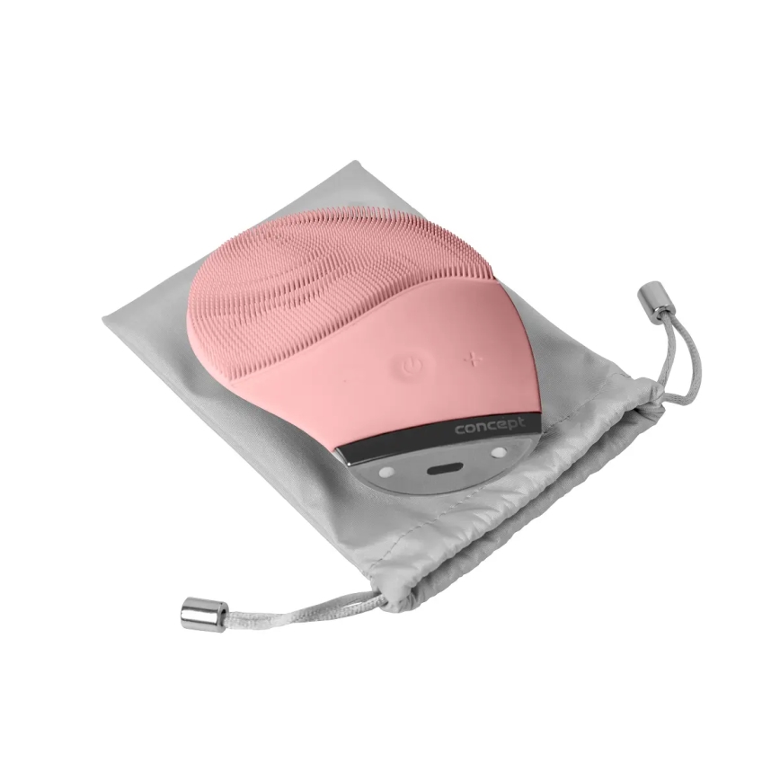 Concept SK9102 - Cepillo limpiador facial SONIVIBE 2W/5V 250 mAh IPX7 rosa