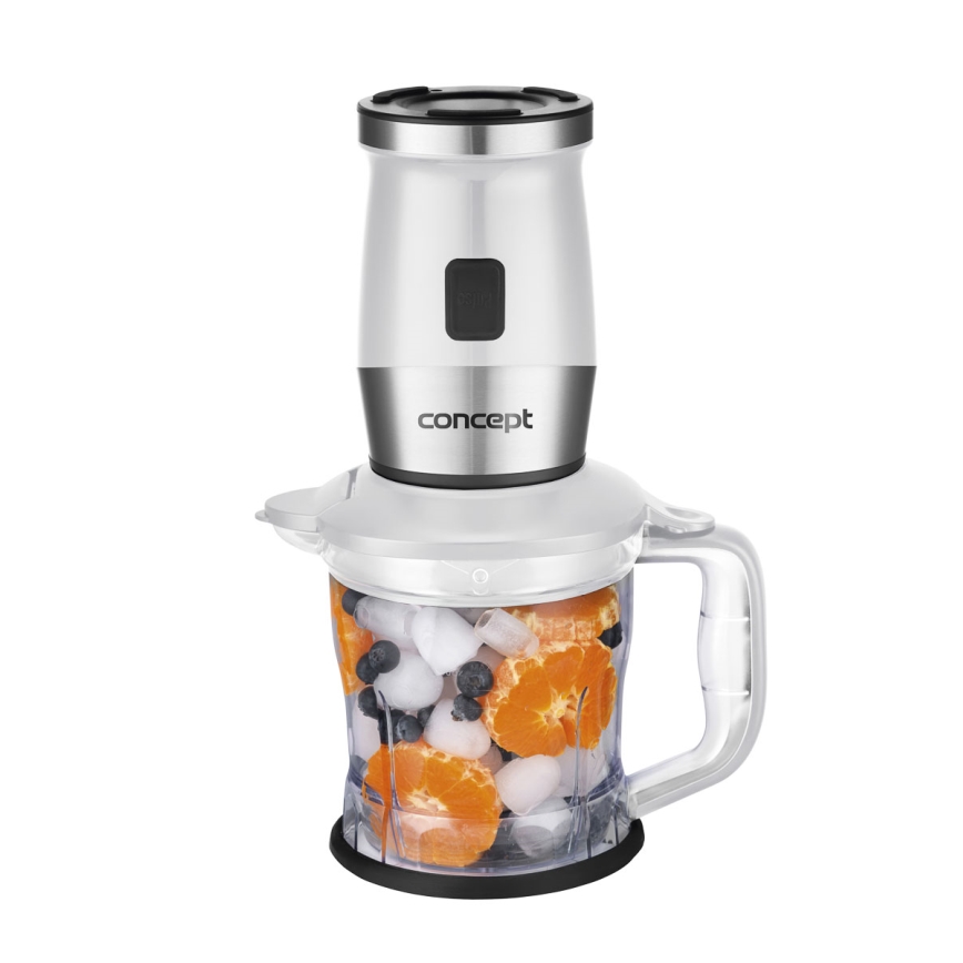 Concept SM3391 - Licuadora para batidos con accesorios 700W/230V blanco