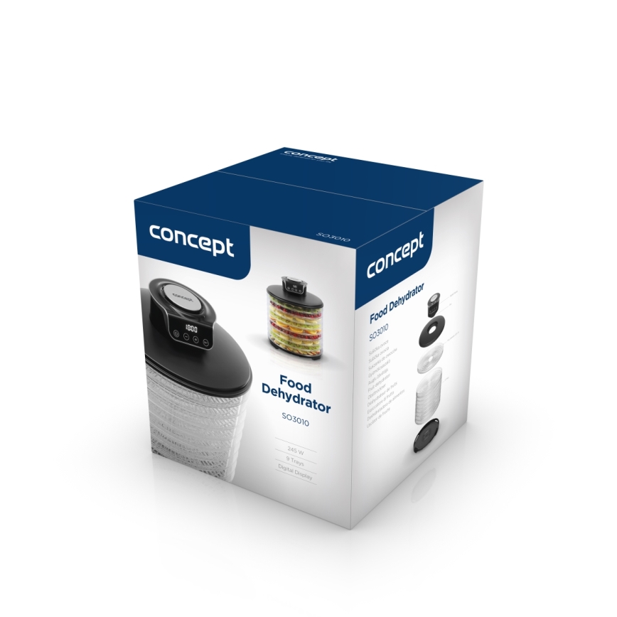 Concept SO3010 - Secador de alimentos 245W/230V negro