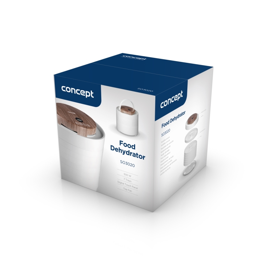 Concept SO3020 - Deshidratador de alimentos 500 W/230 V blanco