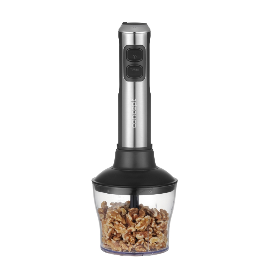 Concept TM5500 - Batidora de mano con accesorios 1500W/230V negro/acero inoxidable
