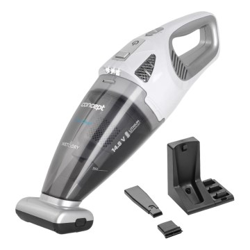 Concept VP4370 - Aspiradora de mano WET & DRY PERFECT CLEAN 90W/14,8V 2200 mAh blanca