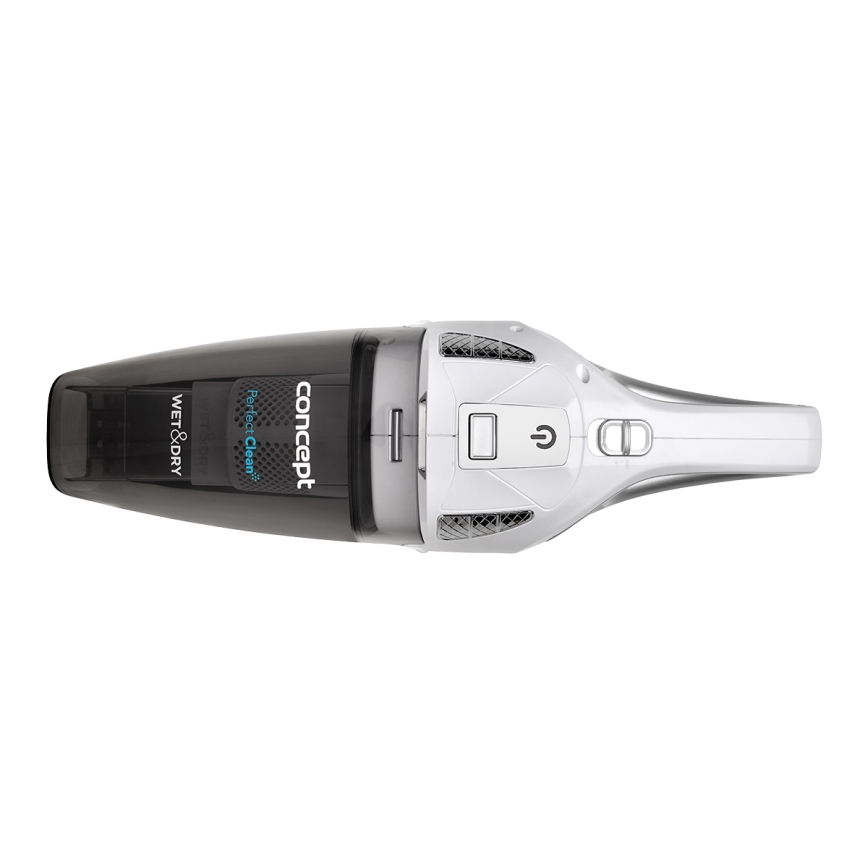 Concept VP4370 - Aspiradora de mano WET & DRY PERFECT CLEAN 90W/14,8V 2200 mAh blanca