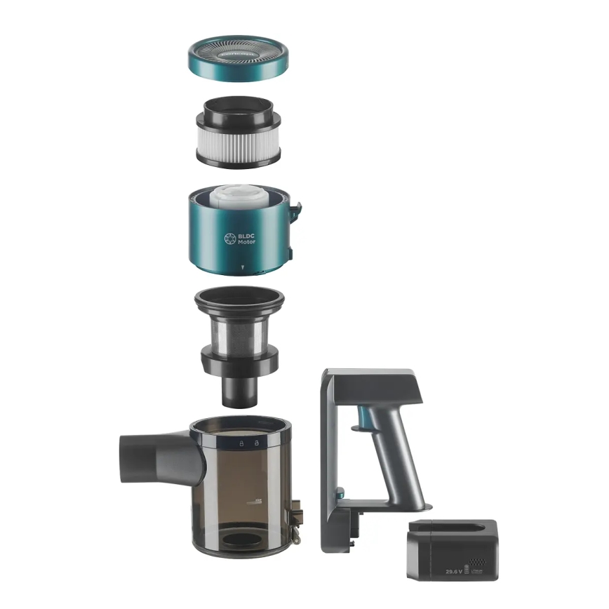 Concept VP6045 - Aspirador escoba y de mano 2 en 1 ICONIC SUCTION PRO 450W/29,6V 2500 mAh azul