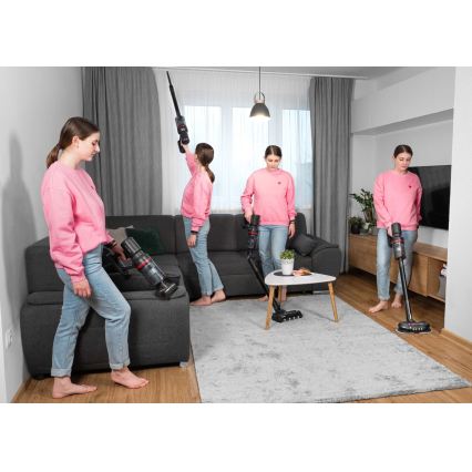 Concept VP6260 - Aspiradora escoba 4 en 1 ULTIMATE PRO+ 500W/29,6V 2200 mAh negra