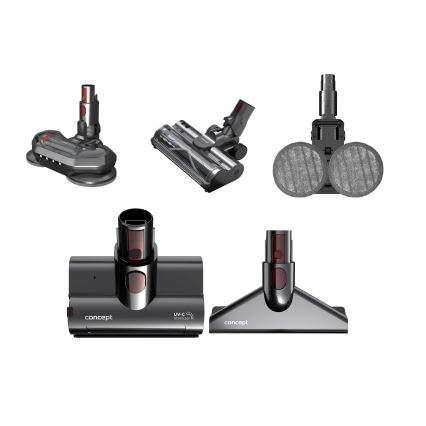 Concept VP6260 - Aspiradora escoba 4 en 1 ULTIMATE PRO+ 500W/29,6V 2200 mAh negra