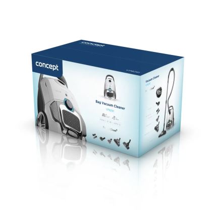 Concept VP8291 - Aspiradora con bolsa PERFECT CLEAN PET EXPERT 700W/230V blanca