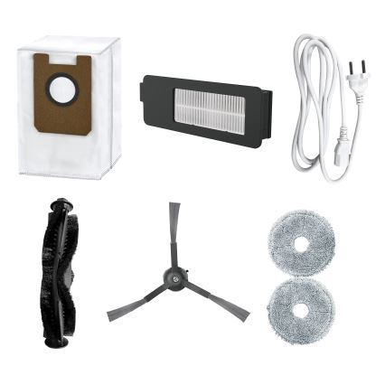 Concept VR4050 - Robot aspirador inteligente 2 en 1 con mopa OPTIMUS AQUA PRO LÁSER 3D, 600W/230V, 5200 mAh, Wi-Fi, blanco