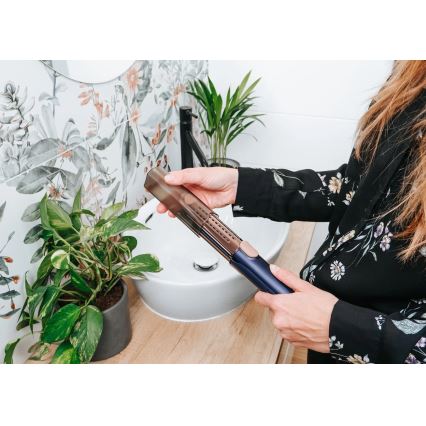 Concept VZ8100 - Plancha para el cabello PROFI CARE 60 W/230 V azul/dorado