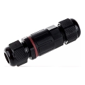 Conector impermeable IP68 negro