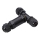 Conector impermeable IP68 negro