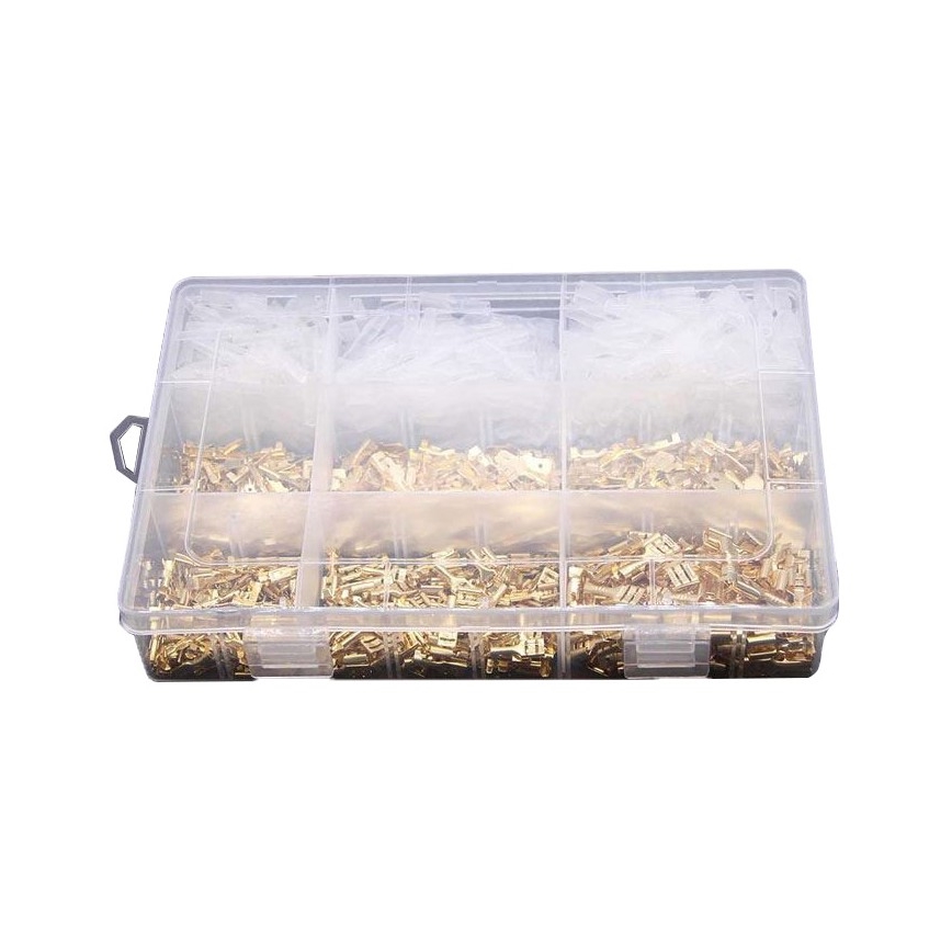 Conectores Faston, casquillos, tapas 2,8-4,8-6,3mm - juego 900pcs