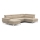 Conjunto de salón esquinero plegable en forma de U con espacio de almacenamiento CATANIA derecho beige