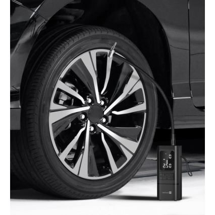 CONNECT IT CFF-4500-BK - Compresor digital de bolsillo AirFlow 80W/6000 mAh negro