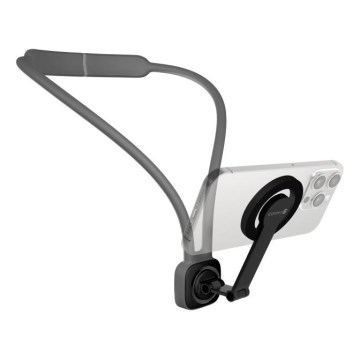 CONNECT IT CFF-6020-GY - Soporte magnético flexible para teléfono para llevar al cuello, compatible con MagSafe