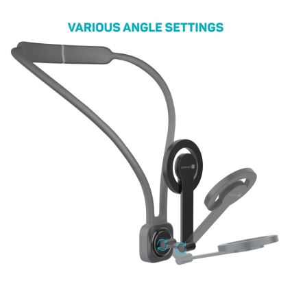 CONNECT IT CFF-6020-GY - Soporte magnético flexible para teléfono para llevar al cuello, compatible con MagSafe