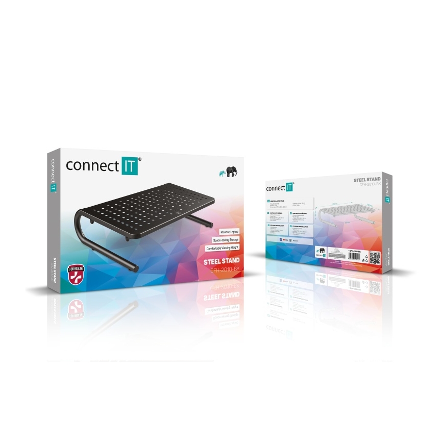 CONNECT IT CFH-2010-BK - Base metálica multifuncional negro