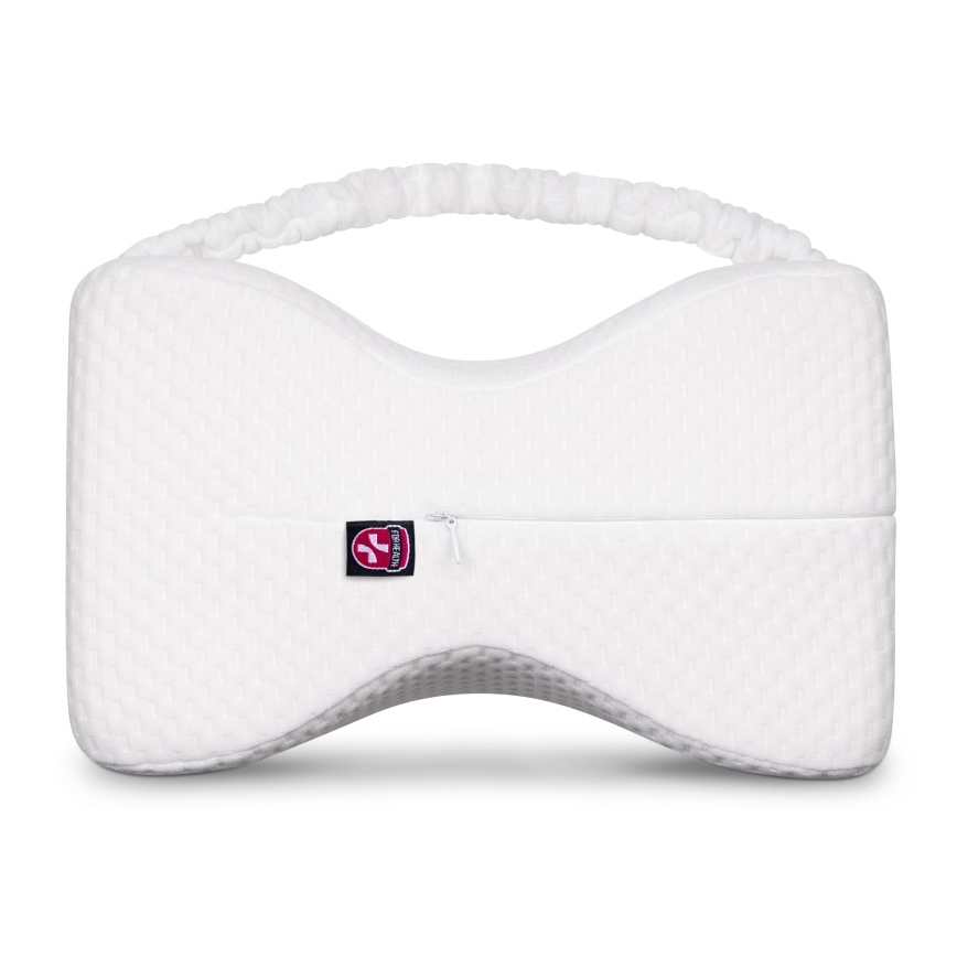 CONNECT IT CFH-6010-WH - Almohada anatómica para entre las rodillas Taurus Knee blanca