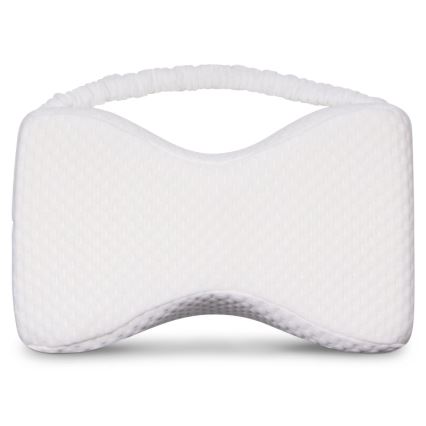CONNECT IT CFH-6010-WH - Almohada anatómica para entre las rodillas Taurus Knee blanca