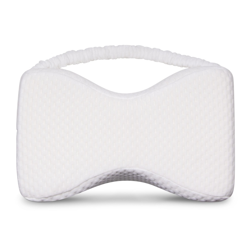 CONNECT IT CFH-6010-WH - Almohada anatómica para entre las rodillas Taurus Knee blanca