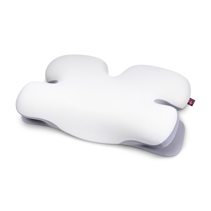 CONNECT IT CFH-6030-WH - Almohada anatómica Virgo blanco/gris