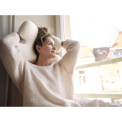 CONNECT IT CFH-6030-WH - Almohada anatómica Virgo blanco/gris