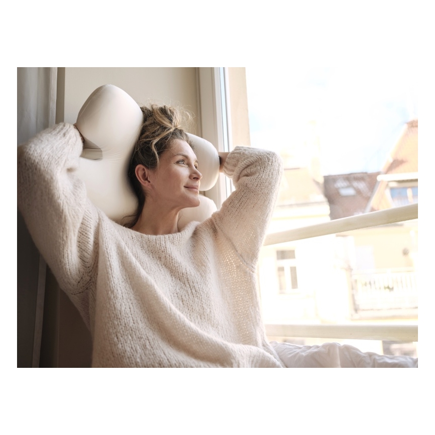 CONNECT IT CFH-6030-WH - Almohada anatómica Virgo blanco/gris