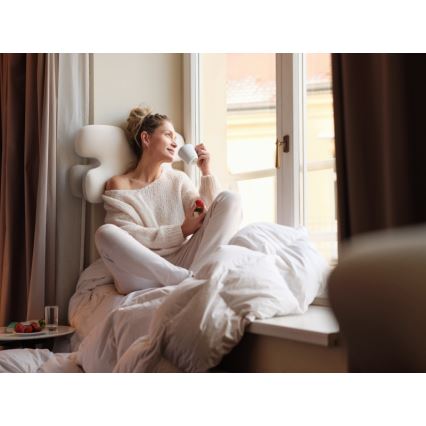 CONNECT IT CFH-6030-WH - Almohada anatómica Virgo blanco/gris