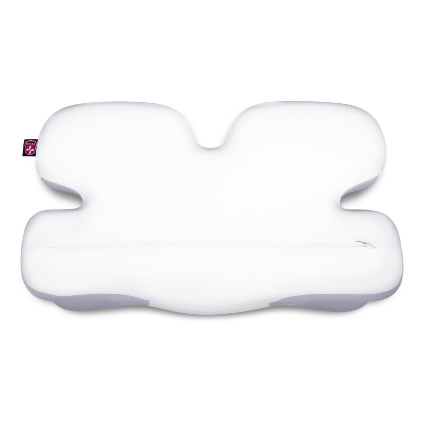 CONNECT IT CFH-6030-WH - Almohada anatómica Virgo blanco/gris
