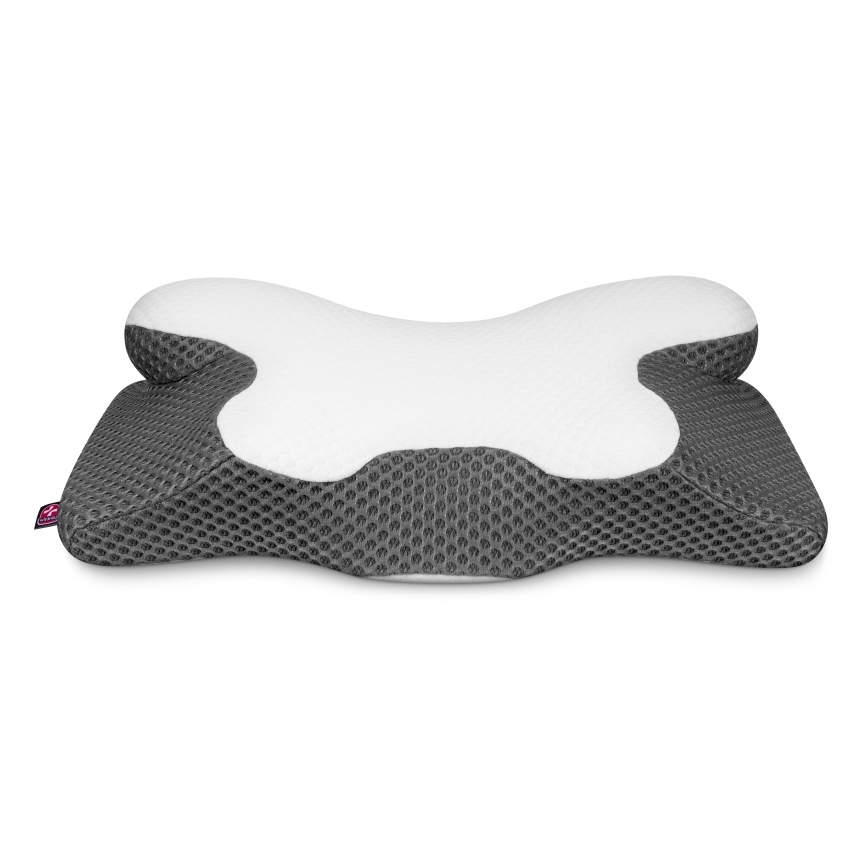 CONNECT IT CFH-6031-WH - Almohada anatómica Lyra blanco/gris