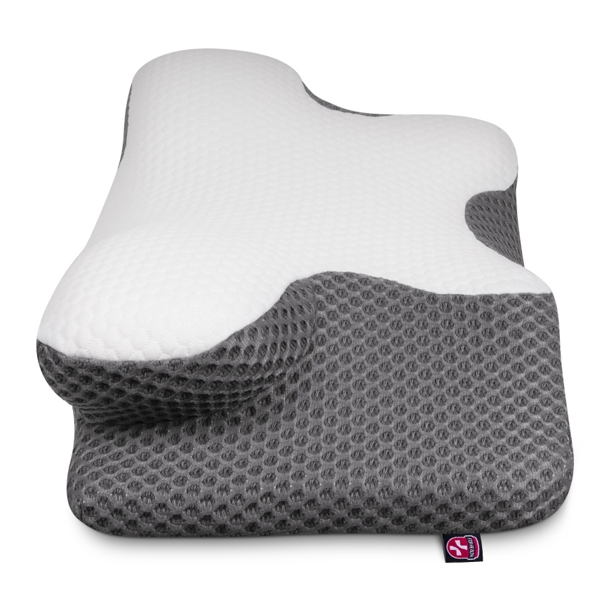 CONNECT IT CFH-6031-WH - Almohada anatómica Lyra blanco/gris
