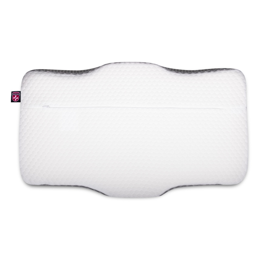 CONNECT IT CFH-6031-WH - Almohada anatómica Lyra blanco/gris
