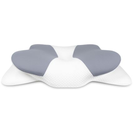 CONNECT IT CFH-6032-WH - Almohada anatómica Gemini blanco/gris