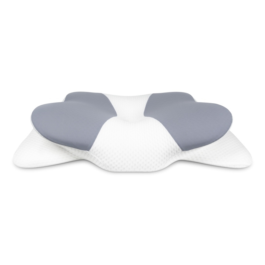 CONNECT IT CFH-6032-WH - Almohada anatómica Gemini blanco/gris