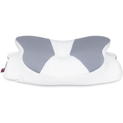 CONNECT IT CFH-6032-WH - Almohada anatómica Gemini blanco/gris