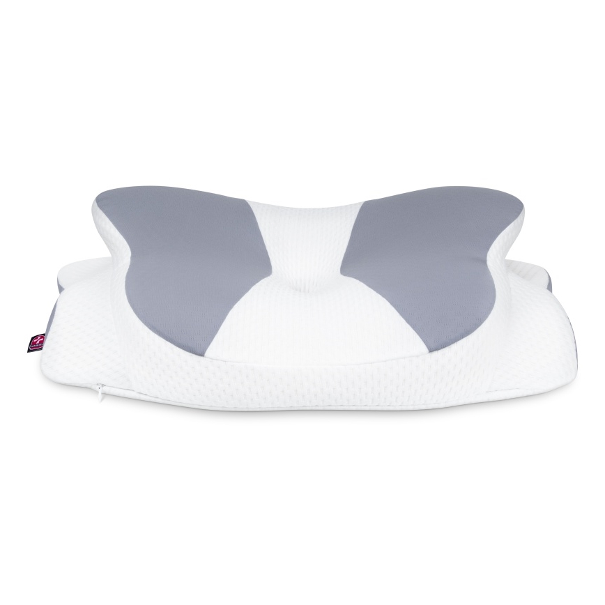 CONNECT IT CFH-6032-WH - Almohada anatómica Gemini blanco/gris