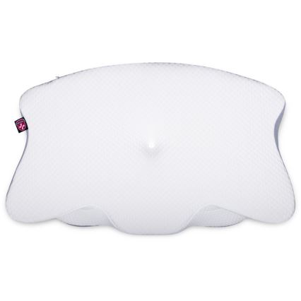 CONNECT IT CFH-6032-WH - Almohada anatómica Gemini blanco/gris